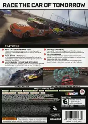 Nascar 08 (USA) box cover back